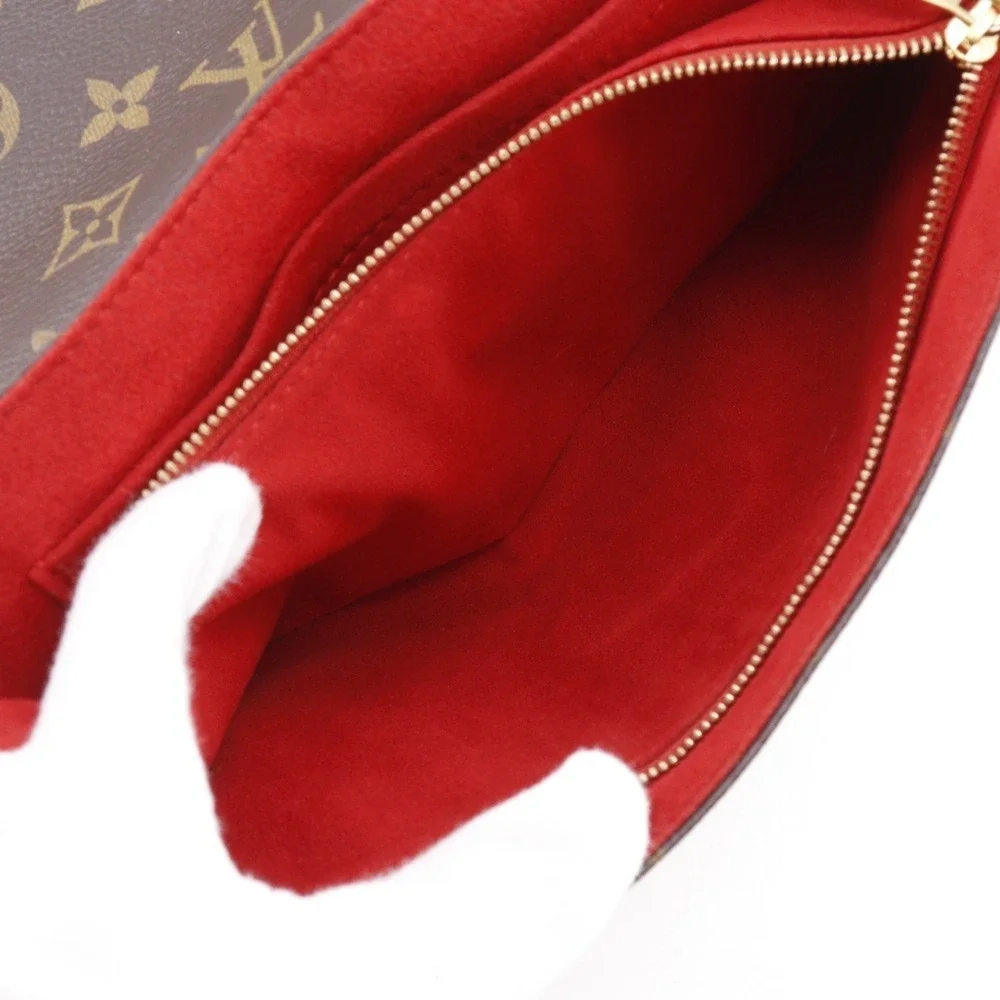 LOUIS VUITTON Authentic Brown Monogram Canvas Shoulder Bag